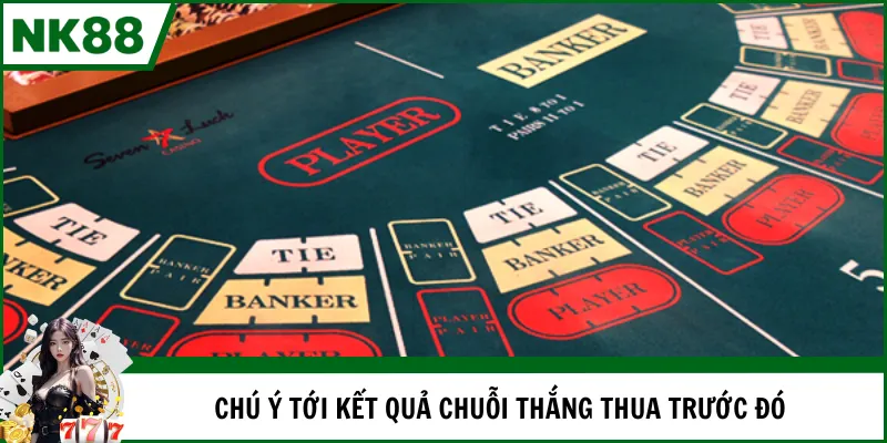 Chú ý tới kết quả chuỗi thắng thua trước đó