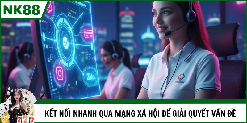 Kết nối nhanh qua mạng xã hội để giải quyết vấn đề